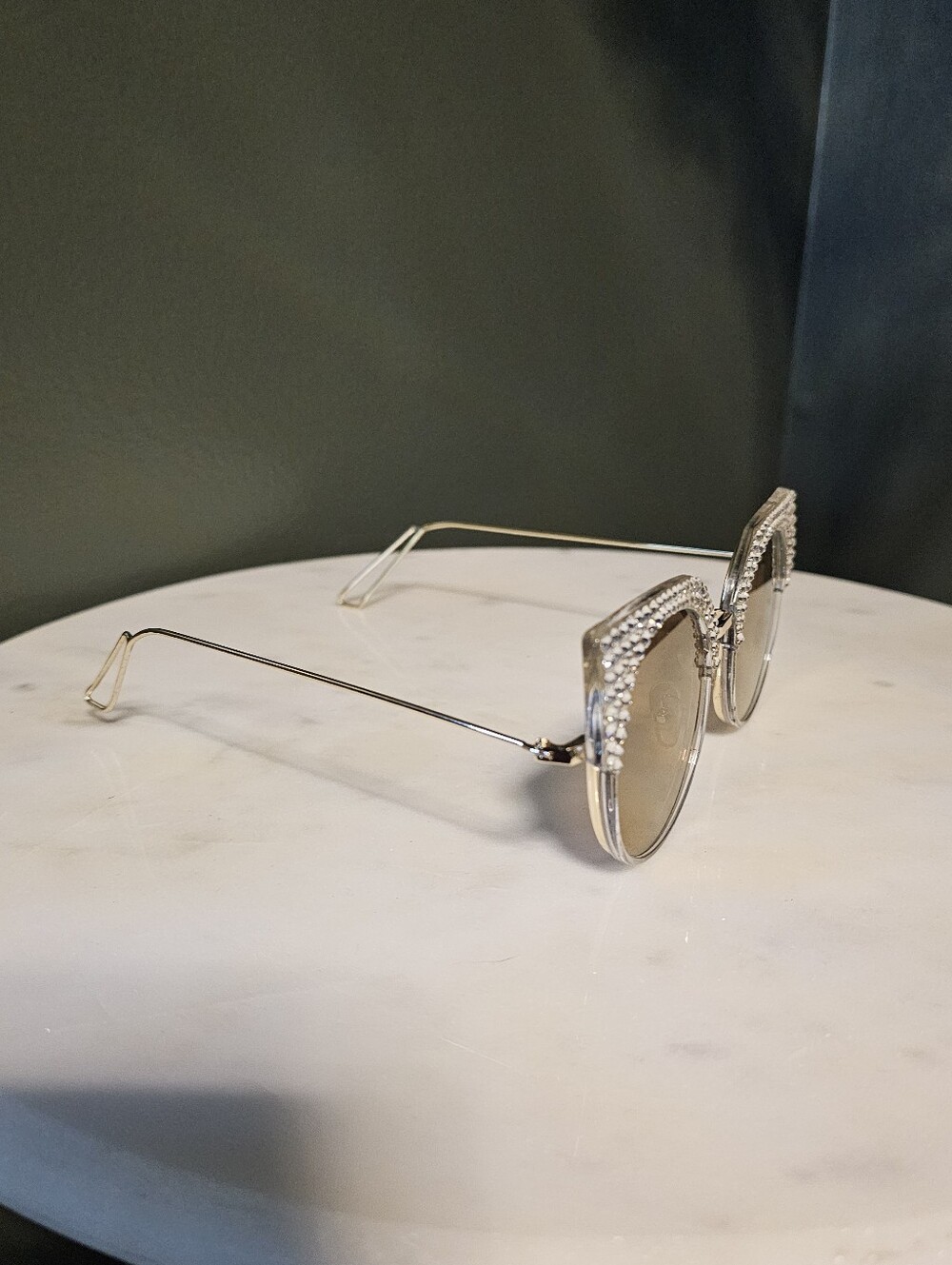 Jimmy Crystal Elegant Rhinestone-Embellished Sunglasses - Picture 2 of 4